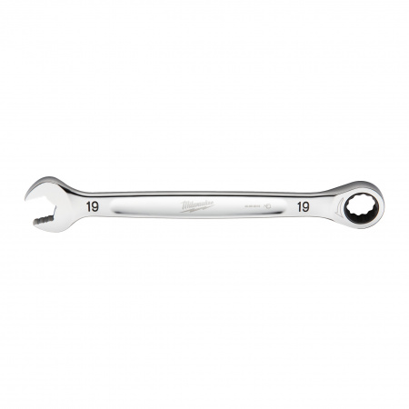 Гаечный ключ рожково-накидной с трещоткой в накидной части Milwaukee MAX BITE 19 мм  (Арт. 4932471512)