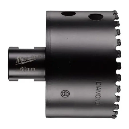Алмазное корончатое сверло для сухого сверления Milwaukee Diamond Max 60 мм / хвостовик M14 (Арт. 4932498359)