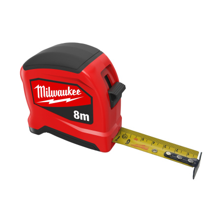 Рулетка Milwaukee Compact Slim Gen II 8м / ширина 25 мм (замена для 48227708) (Арт. 4932498785)