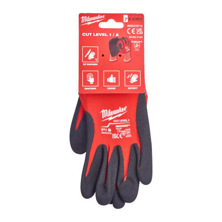 Перчатки Milwaukee с защитой от минимальных рисков, уровень 1, размер S/7 (Арт. 4932479712)