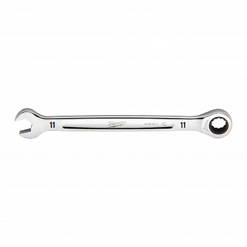 Гаечный ключ рожково-накидной с трещоткой в накидной части Milwaukee MAX BITE 11 мм  (Арт. 4932471504)