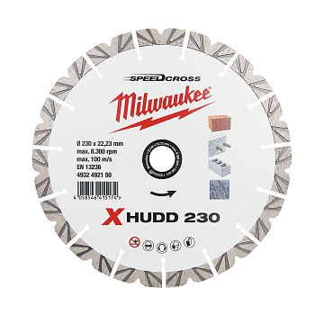 Алмазный диск скоростной Milwaukee Speedcross X-HUDD 230 мм (Арт. 4932492150)