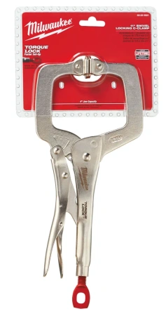 Зажим-струбцина Milwaukee тип С с шарнирными губками 280 мм (11'') TORQUE LOCK  (замена для 48223521) (Арт. 4932471727)