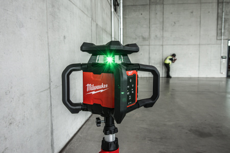 Аккумуляторный ротационный лазерный нивелир с зеленым лучом Milwaukee M18 RLOHVG300-501C (Арт. 4933493194)