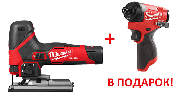 Аккумуляторный лобзик Milwaukee M12 FJS-422X FUEL + M12 FID2-0 В ПОДАРОК! (Арт. PT2509019)
