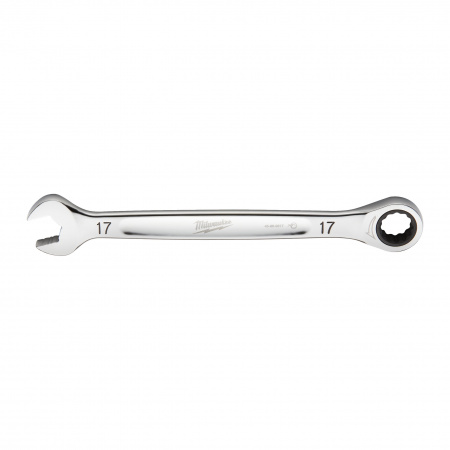 Гаечный ключ рожково-накидной с трещоткой в накидной части Milwaukee MAX BITE 17 мм  (Арт. 4932471510)