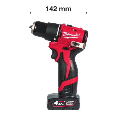 Аккумуляторная ударная дрель-шуруповерт Milwaukee M12 BLPDRC-402C (замена для 4933441935) (Арт. 4933500424)