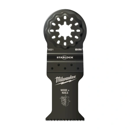 Полотно биметаллическое для мультитула Milwaukee STARLOCK 35x42мм для древесины с гвоздями (50шт) (Арт. 48906521)