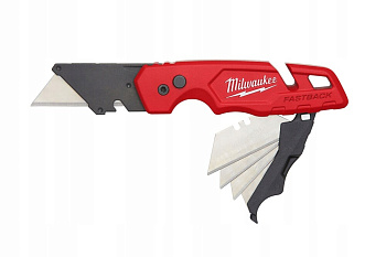 Нож выкидной многофункциональный с хранением лезвия Milwaukee FASTBACK  (Арт. 4932471358)