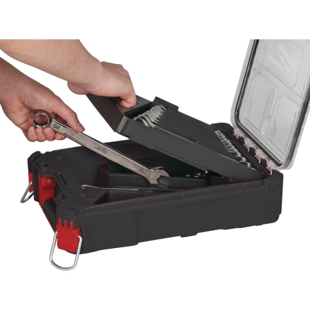 Набор гаечных рожково-накидных метрических ключей Milwaukee MAX BIT в органайзере PACKOUT™ (15шт) (Арт. 4932498141)