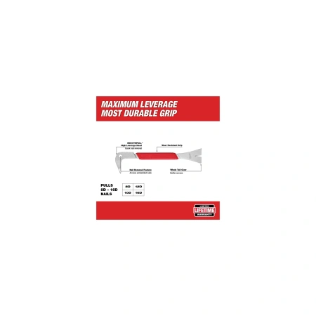 Гвоздодер широкий Milwaukee 25 см  (Арт. 4932478252)