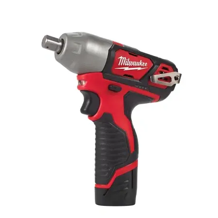 Аккумуляторный субкомпактный ударный гайковерт с фиксацией пином Milwaukee M12 BIW12-202C (1/2'')  (Арт. 4933447133)